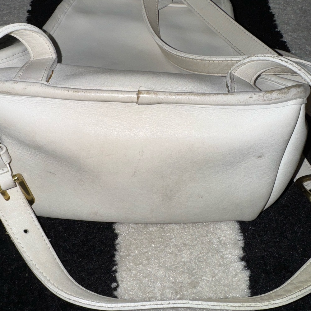 Coach Cream Leather Backpack - Picture 9 of 10